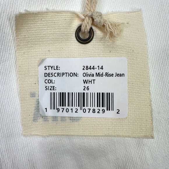 SER.O.YA Olivia Mid-Rise Flare Jeans - Size W26 L35 - White #153 - Picture 7 of 9